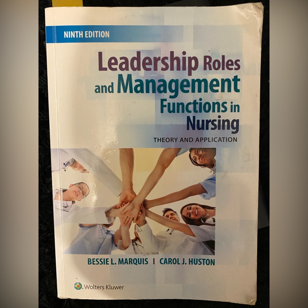 Nursing school RN leadership textbook